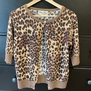 Bettie Page by Tatyana Leopard Cardigan